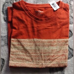 kidpik |Orange Stripe Oversized Tee
